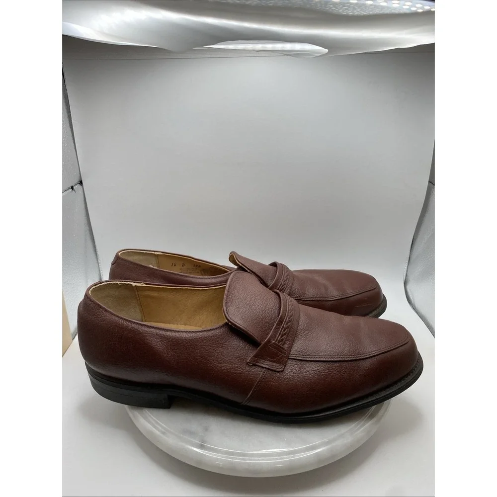 Leather Classics Slip On Loafers  Dress Shoes Neolite Heels USA  Mens Size 14 D